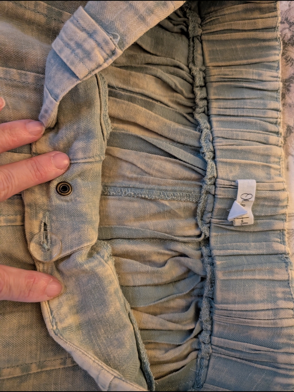 Oli & Hali Light Gray Pleated Maxi Skirt - Picture 11 of 13